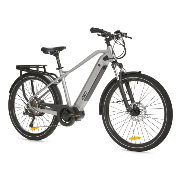 Electric bike gray color on white background