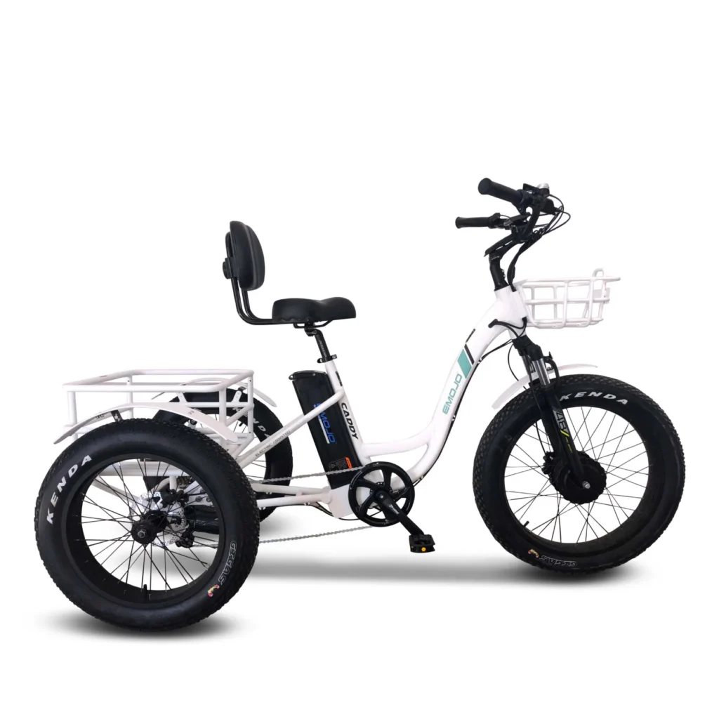 EMOJO Caddy Pro Electric tricycle with basket and seat