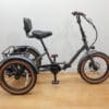 Retrospec - Boca Rev 2 - Matte Graphite - 1 Profile Black electric tricycle with rear cargo rack