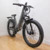 Segway - Xafari - Silver - 2 Front Quarter Segway Xafari electric bike with fat tires indoors